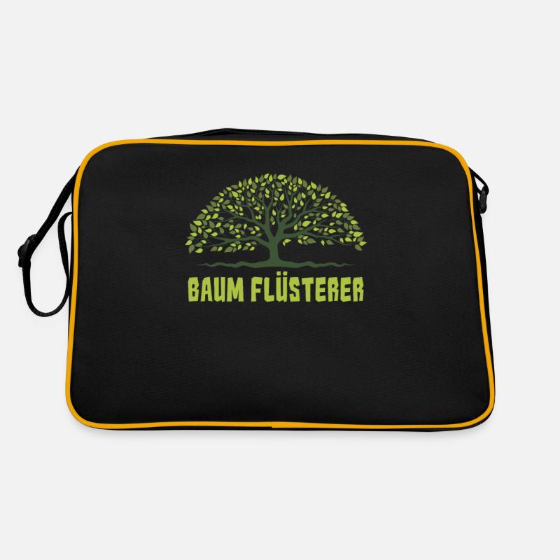Baumklettern Baumpfleger Arborist Baumkletterer - Retro Tasche - Schwarz/Gold
