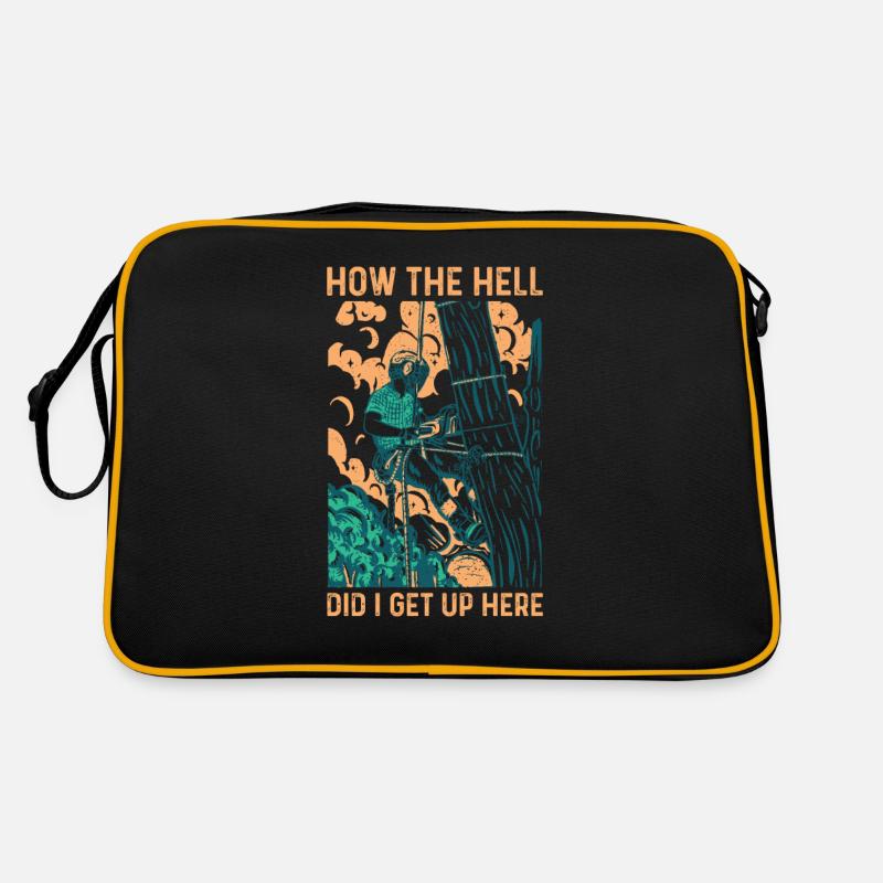 Tree Climbing Arborist Arborist Tree Climber Retro Bag