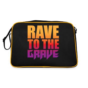 Rave To The Grave - Sac Retro - noir/or - Dos