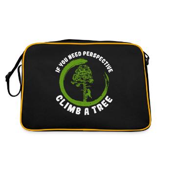 Tree Climbing Arborist Arborist Tree Climber - Retro Bag - black/gold - Back