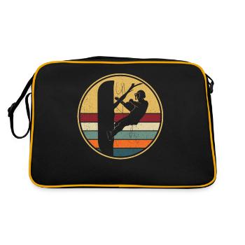 Retro escalade arborescente Vintage Arborist - Sac Retro - noir/or - Dos