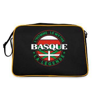 Pays Basque Homme Basque - Sac Retro - noir/or - Dos