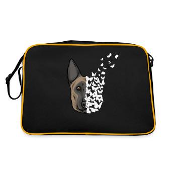Chien de berger de Malinois - Sac Retro - noir/or - Dos