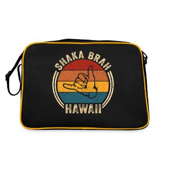 Hawaï Shirt Aloha Hang-Loose Surf Surf - Sac Retro - noir/or - Dos