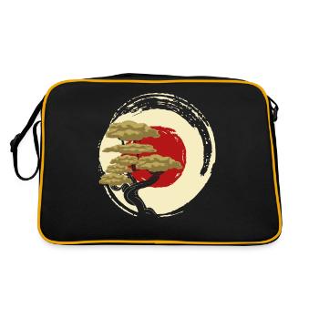 Bonsai Tree - Retro Bag - black/gold - Back