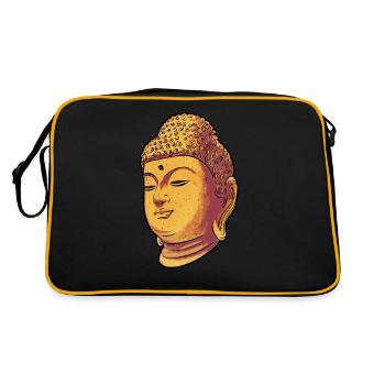 Buddha Buddhist Buddhism - Retro Bag - black/gold - Back