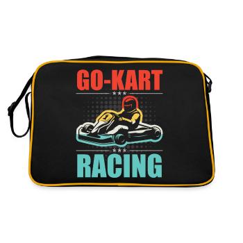 GoKart Racing Vintage - Sac Retro - noir/or - Dos