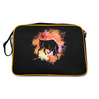 Bélier Signe astrologique Horoscope Astrologie - Sac Retro - noir/or - Dos