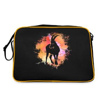 Capricorne Signe astrologique Horoscope Astrologie - Sac Retro - noir/or - Dos