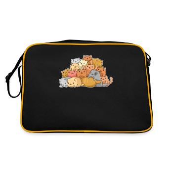 Cat Rental Cat Domestic Cat - Retro Bag - black/gold - Back