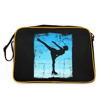 Patinage artistique Patinage de glace Figures Danse - Sac Retro - noir/or - Dos