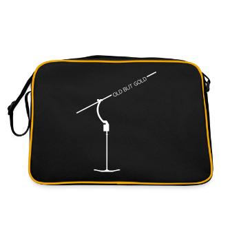 Old but Gold, T-bar ski lift snowboard mountains - Retro Bag - black/gold - Back