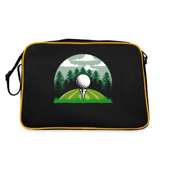 Golfeur Golf golf golf golf - Sac Retro - noir/or - Dos