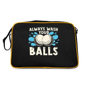 Golfeur Golf golf golf golf - Sac Retro - noir/or - Dos