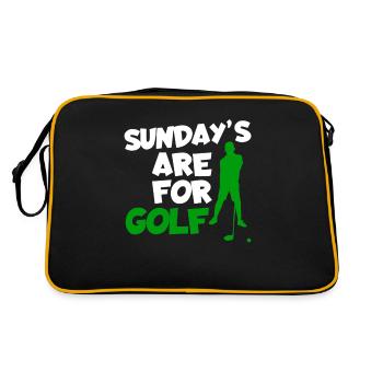 Golfeur Golf golf golf golf - Sac Retro - noir/or - Dos