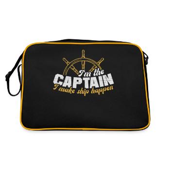 Yachting Voilier Capitaine de bateau - Sac Retro - noir/or - Dos