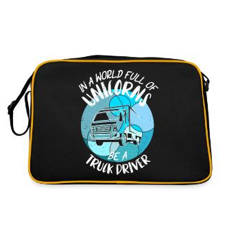 Truck drivers Truck drivers Professional drivers - Retro Bag - black/gold - Back