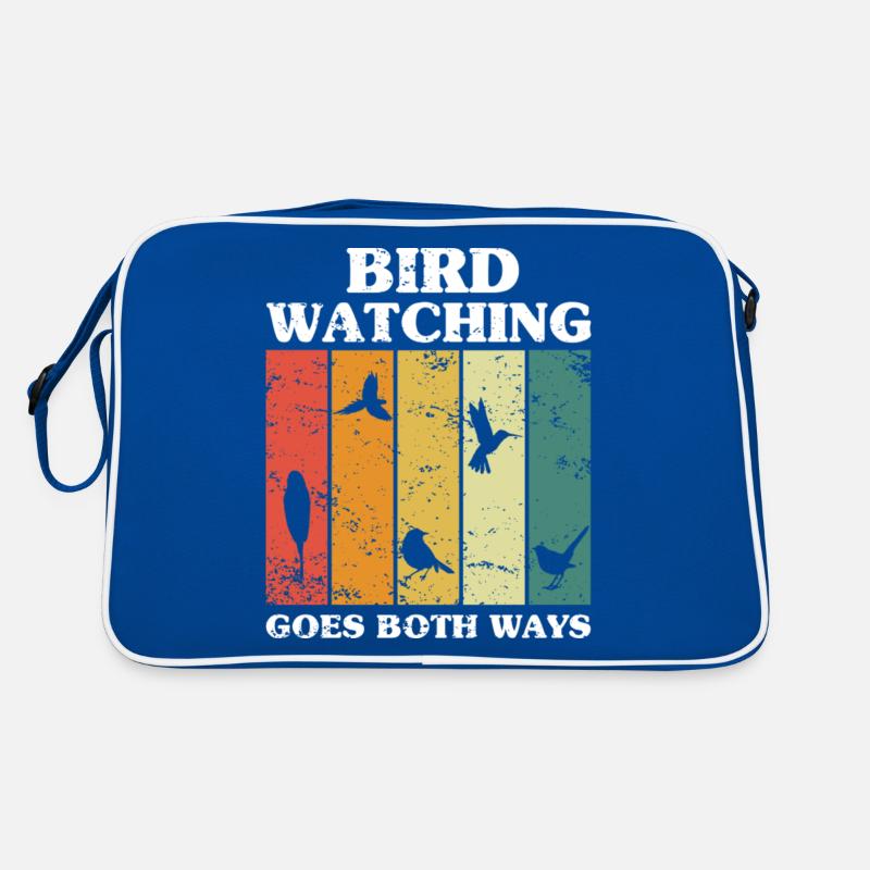 Bird Watching Goes Both Ways Birder Bird Watching Retro Bag