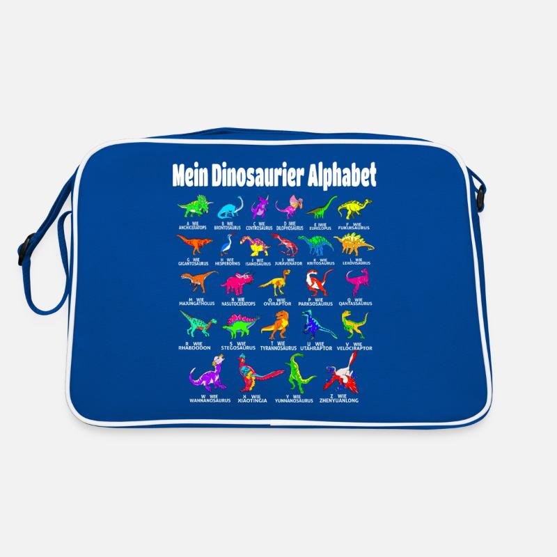 Mein Dinosaurier Alphabet Dino A-Z ABC T-Rex Retro Tasche