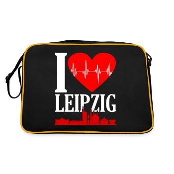 Leipzig - Retro Bag - black/gold - Back