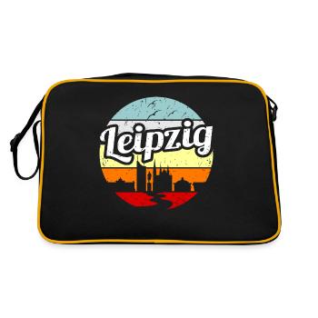 Leipzig - Retro Bag - black/gold - Back
