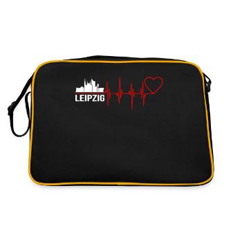 Leipzig - Retro Bag - black/gold - Back