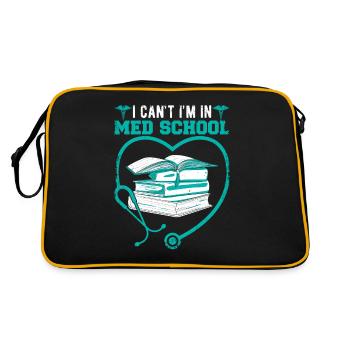 Med School Student Drôles de citations médicales Gra - Sac Retro - noir/or - Dos