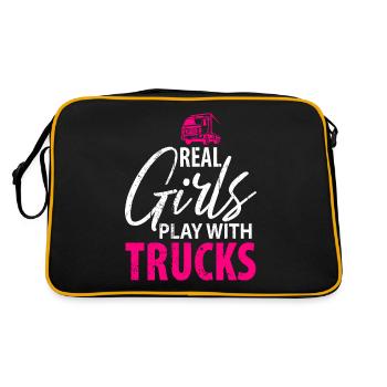 Truck drivers Truck drivers Professional drivers - Retro Bag - black/gold - Back