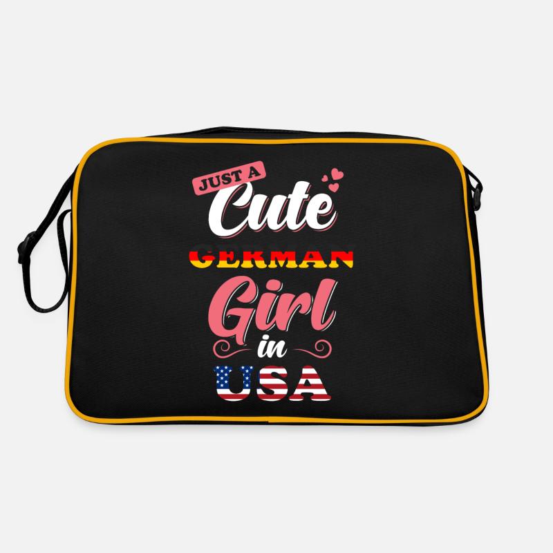 Germany USA Saying Retro Bag