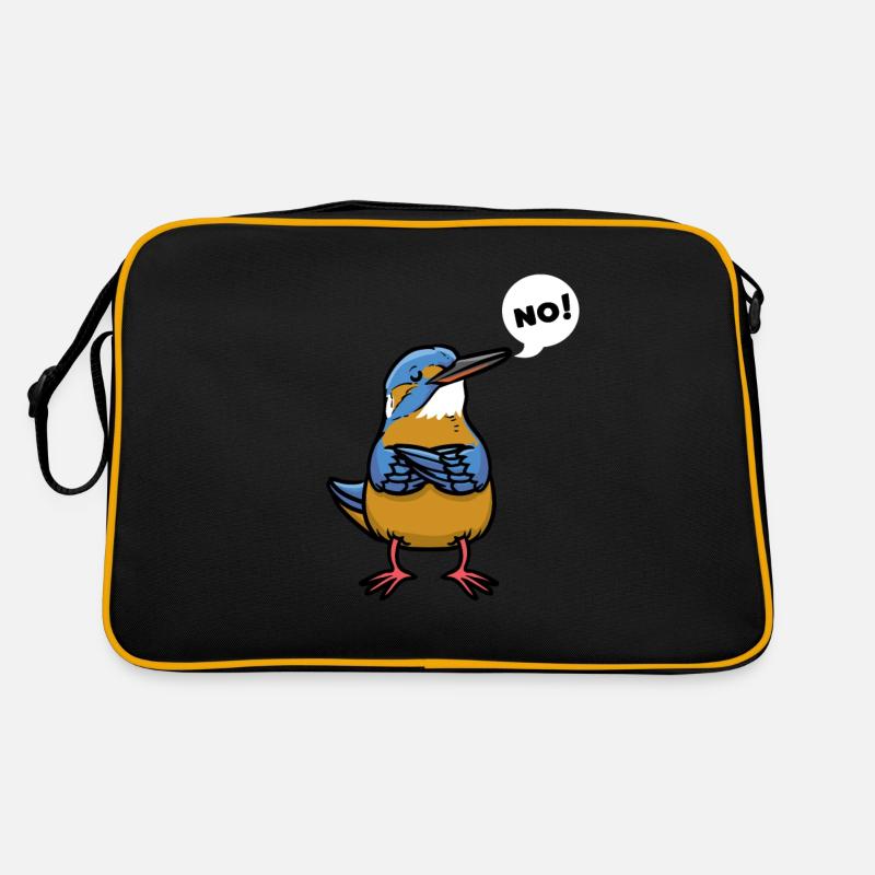 Sturer Eisvogel Retro Tasche