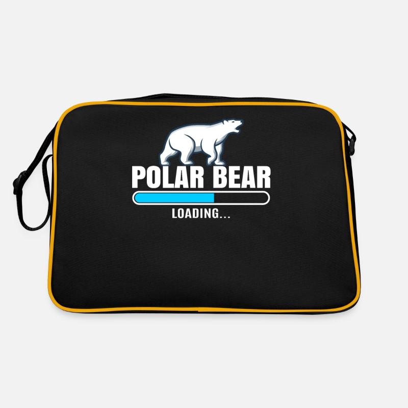 Eisbär - Retro Tasche - Schwarz/Gold