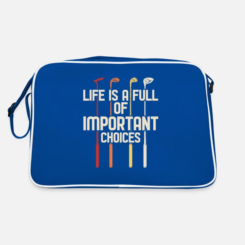 Golf Golfer Golfer Golfer Golf Course Retro Bag