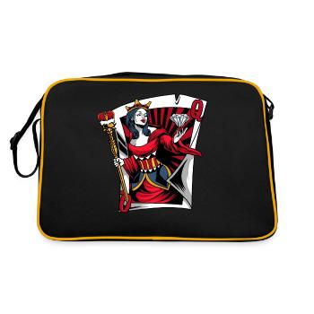Poker Pokerspieler Texas Holdem - Retro Tasche - Schwarz/Gold - Hinten