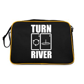 Poker Pokerspieler Texas Holdem - Retro Tasche - Schwarz/Gold - Hinten