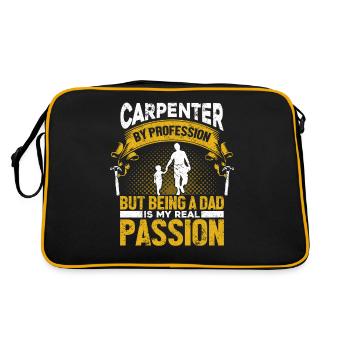 Charpentier menuisier menuisier - Sac Retro - noir/or - Dos