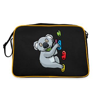 Boulderers Bouldering Koala Climbing Climbing Wall - Retro Bag - black/gold - Back