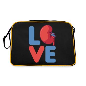 Don d’organes rénaux Chirurgie de transplantation rénale - Sac Retro - noir/or - Dos