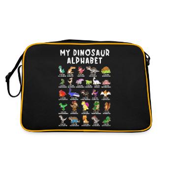 Dinosaurs Alphabet Learn Primer Gift - Retro Bag - black/gold - Back
