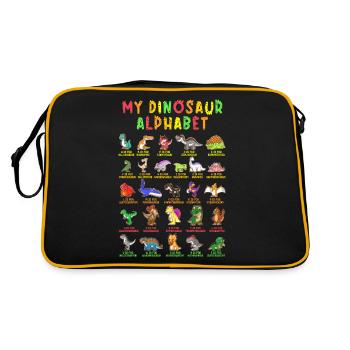 Dinosaurs Alphabet Learn Primer Gift - Retro Bag - black/gold - Back