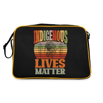 La vie des Autochtones amérindiens compte - Sac Retro - noir/or - Dos