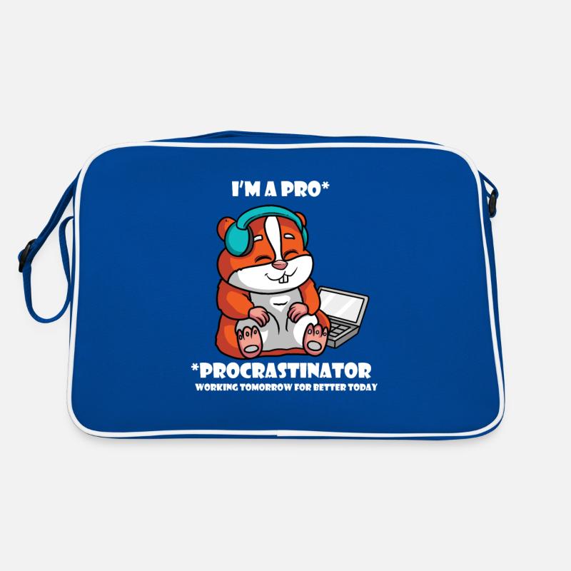 I au Procrastinator Hamster working tomorrow Sac Retro