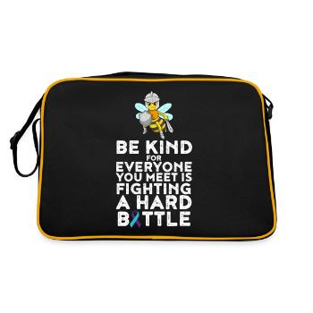 Be Child Suicide Prevention Gift - Retro Bag - black/gold - Back