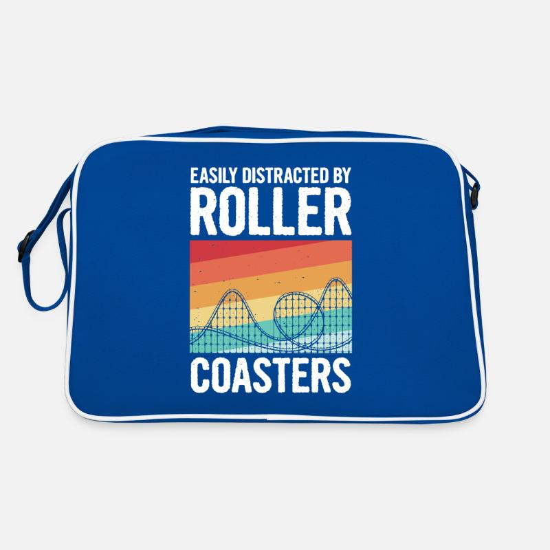 Achterbahn Spruch für einen Freizeitpark Experte Retro Tasche