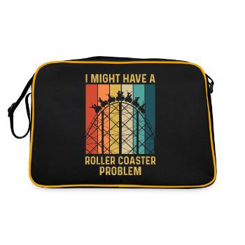 Amusement park design for an amusement park expert - Retro Bag - black/gold - Back
