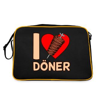 Döner - Sac Retro - noir/or - Dos