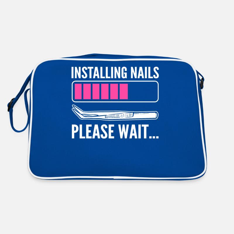 Installing Nails Please wait Nail Technician Nail Retro Bag