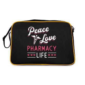 Pharmacy Technician Pharmacy Technician Gift - Retro Bag - black/gold - Back