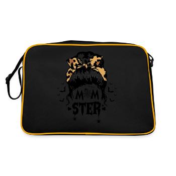 Momster Messy Bun Leopard Headband - Sac Retro - noir/or - Dos