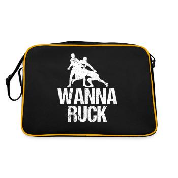 Rugby - Retro Bag - black/gold - Back
