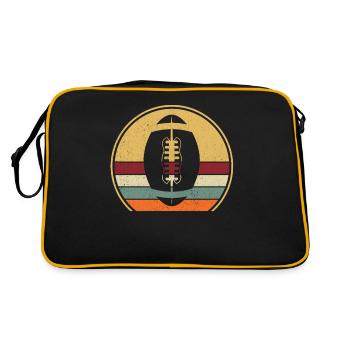 Retro Rugby Vintage Rugby - Retro Bag - black/gold - Back